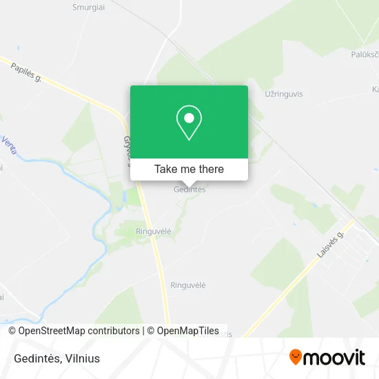 Карта Gedintės