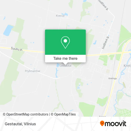 Карта Gestautai