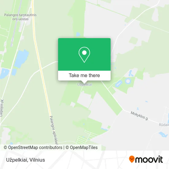 Карта Užpelkiai