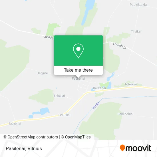 Карта Pašilėnai