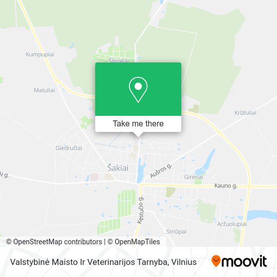Карта Valstybinė Maisto Ir Veterinarijos Tarnyba