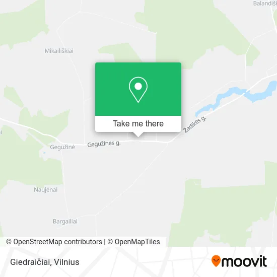 Карта Giedraičiai