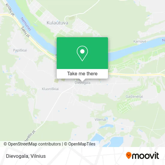 Карта Dievogala