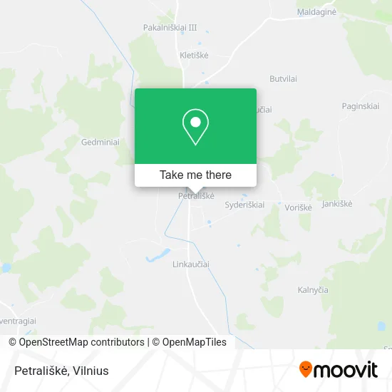 Карта Petrališkė