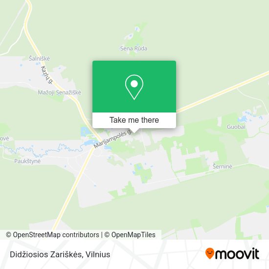 Карта Didžiosios Zariškės