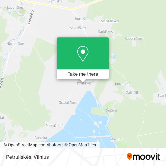 Карта Petruliškės