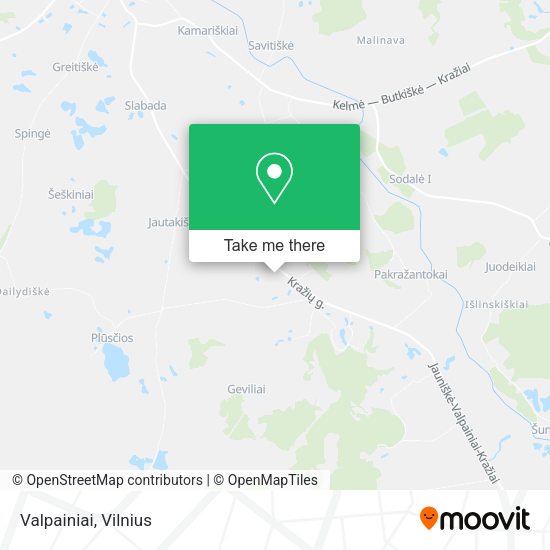 Карта Valpainiai