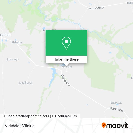 Карта Virkščiai