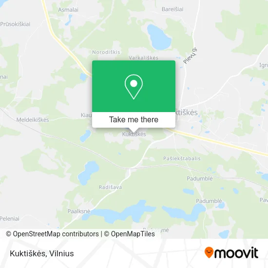Карта Kuktiškės
