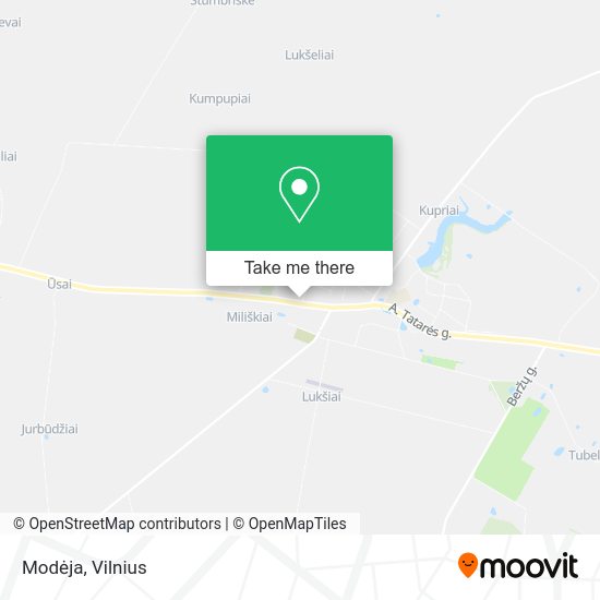 Карта Modėja