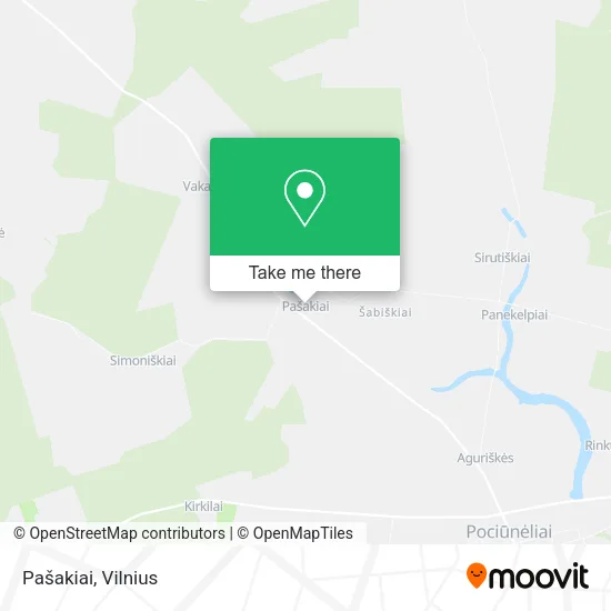 Карта Pašakiai