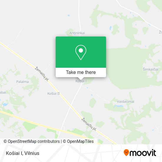 Карта Košiai I