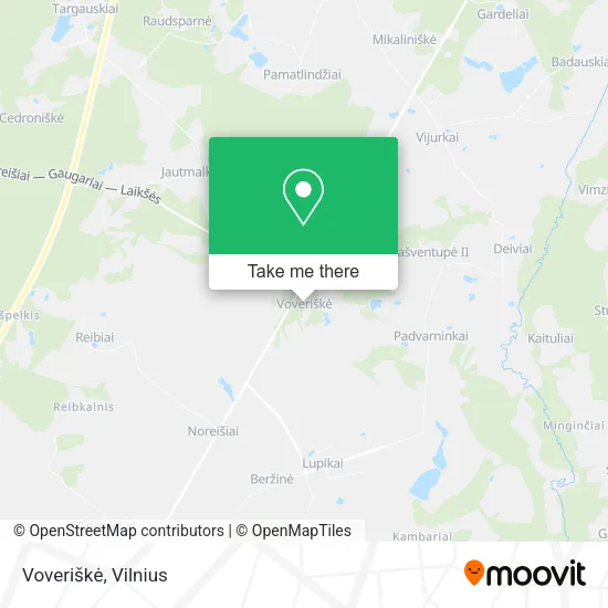 Карта Voveriškė