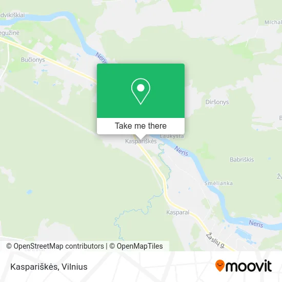 Карта Kaspariškės