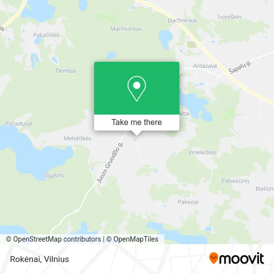 Карта Rokėnai