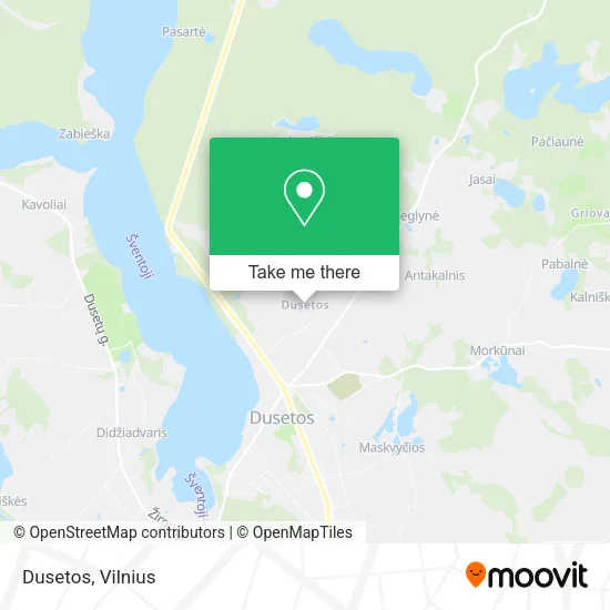 Карта Dusetos