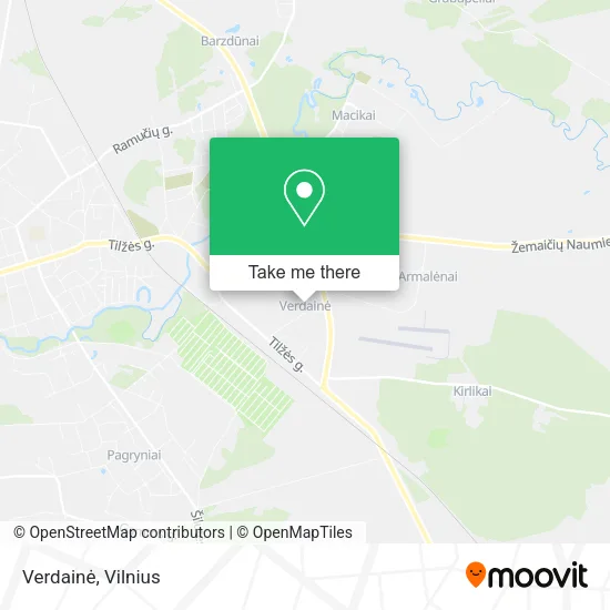 Карта Verdainė