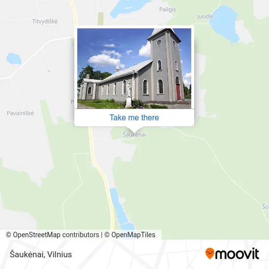 Карта Šaukėnai
