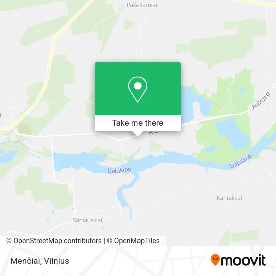 Карта Menčiai