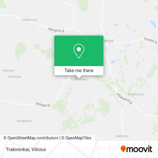 Карта Trakininkai