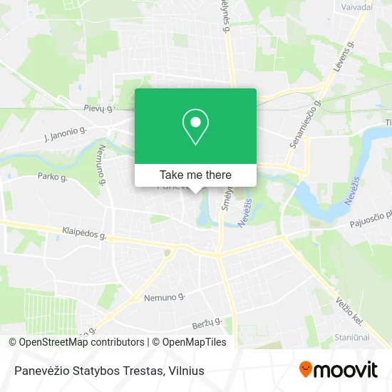 Карта Panevėžio Statybos Trestas