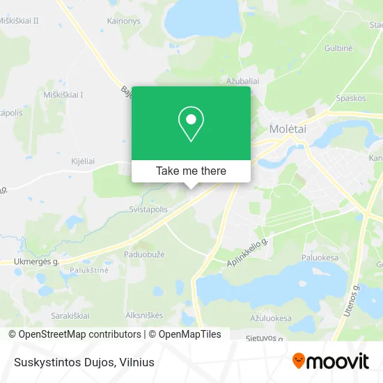 Карта Suskystintos Dujos