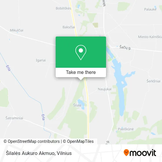 Карта Šilalės Aukuro Akmuo