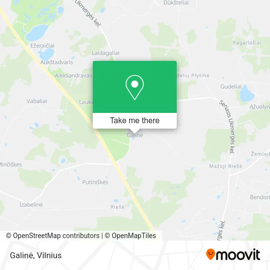 Карта Galinė