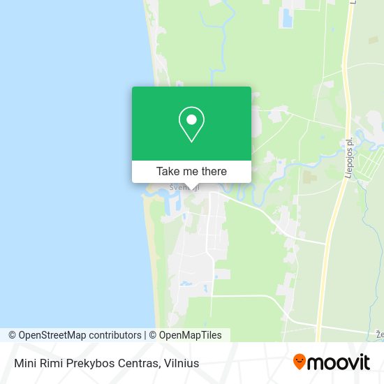 Карта Mini Rimi Prekybos Centras