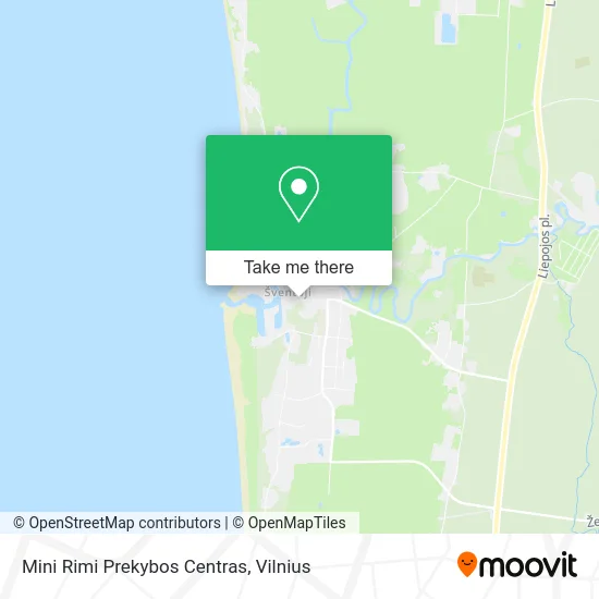 Карта Mini Rimi Prekybos Centras