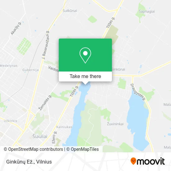 Карта Ginkūnų Ež.