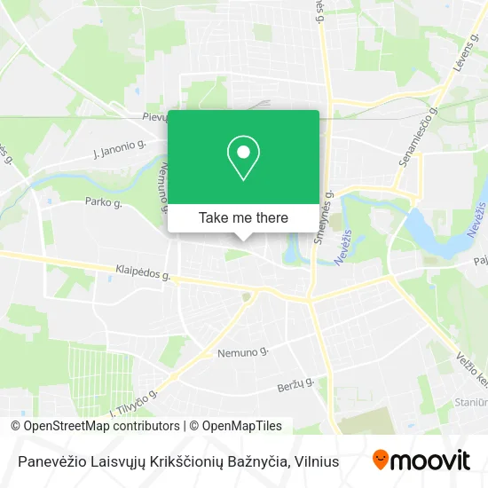 Карта Panevėžio Laisvųjų Krikščionių Bažnyčia