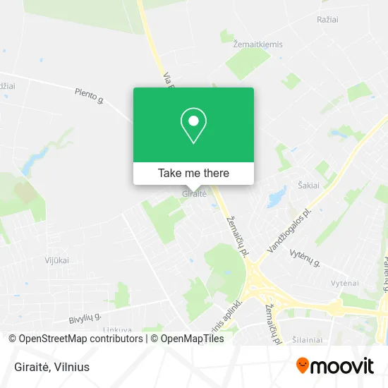 Карта Giraitė