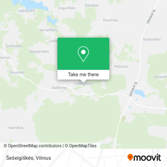 Карта Šešelgiškės