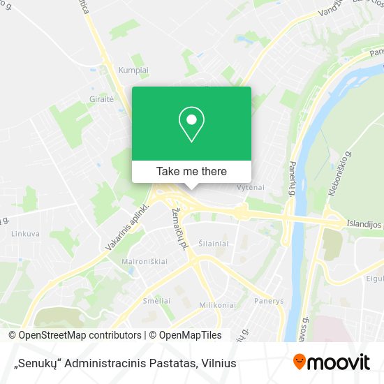 Карта „Senukų“ Administracinis Pastatas