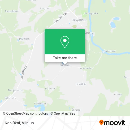 Карта Kaniūkai