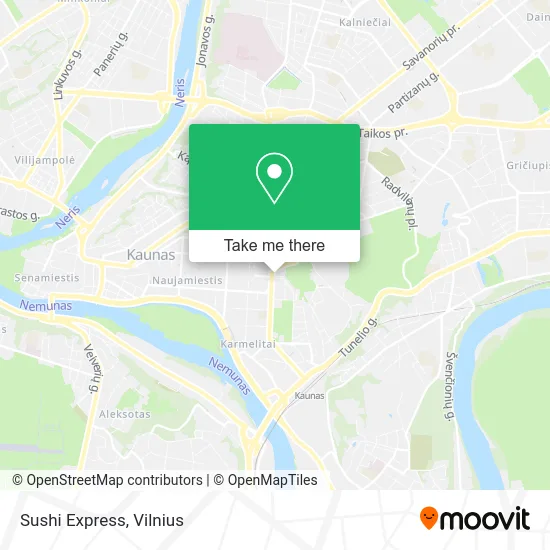 Карта Sushi Express