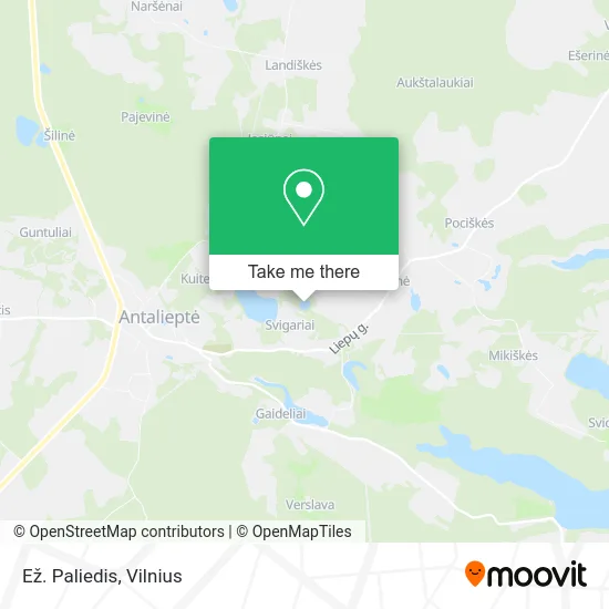 Карта Ež. Paliedis