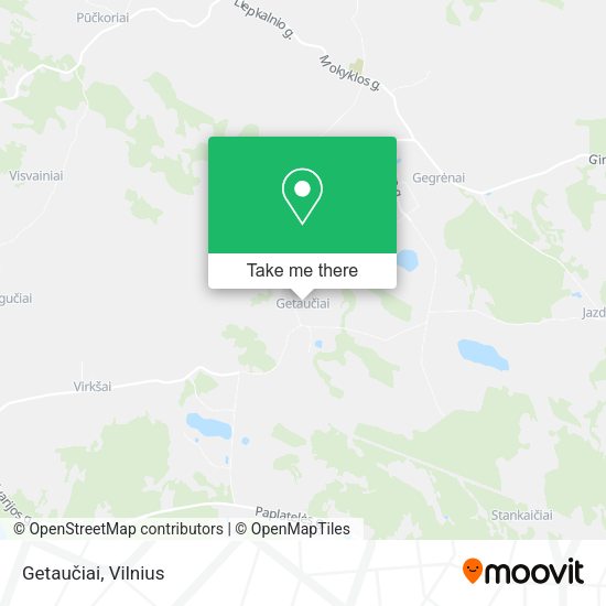 Карта Getaučiai