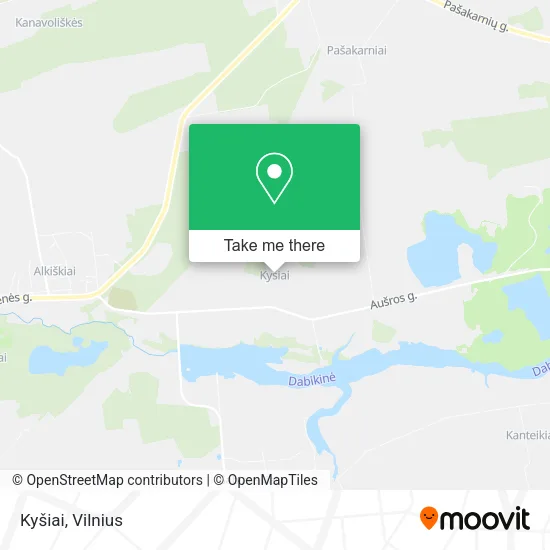 Карта Kyšiai