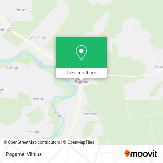 Карта Pagamė