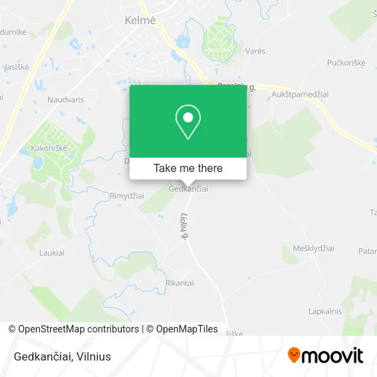 Карта Gedkančiai