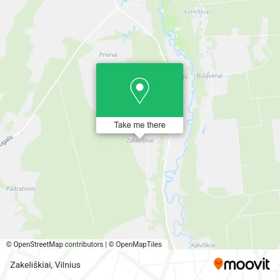 Карта Zakeliškiai