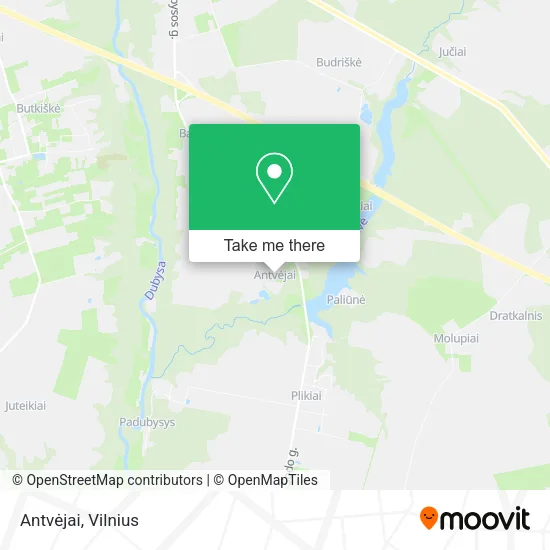 Карта Antvėjai