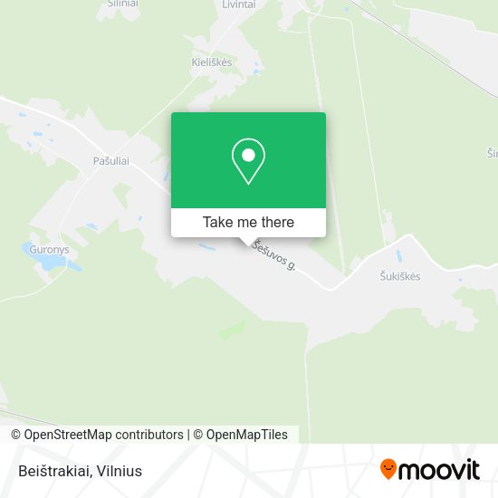 Карта Beištrakiai