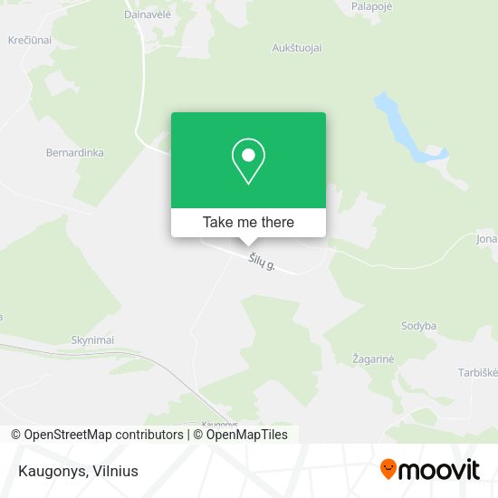 Карта Kaugonys
