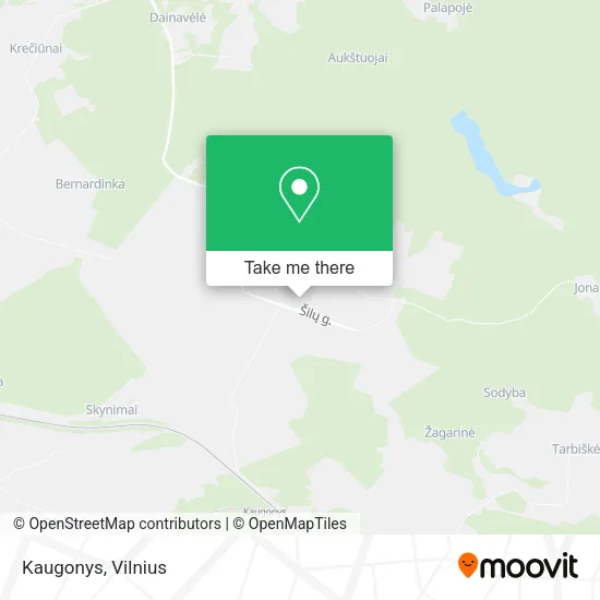 Карта Kaugonys