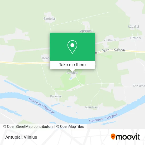 Карта Antupiai