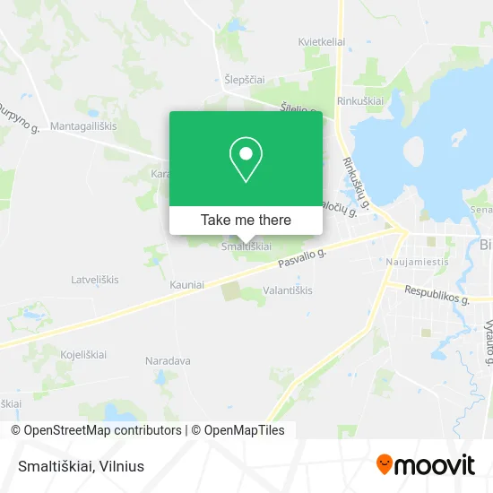 Карта Smaltiškiai