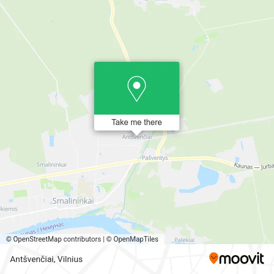 Карта Antšvenčiai